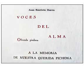 "Voces del alma" 1936